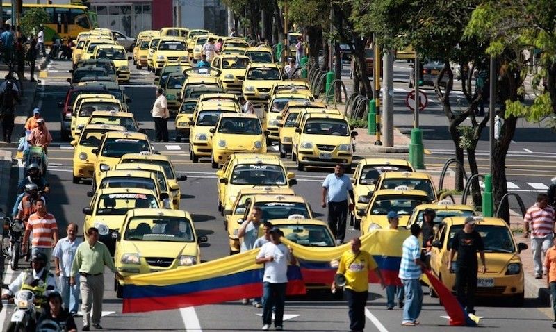 Taxi Uber Colombie