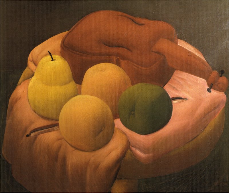 Fernando Botero - Still Life With Violin 
